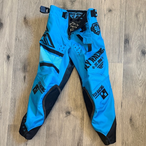 Fly Racing Kinetic Era Pants in Blue and Black - Picture 3 of 12